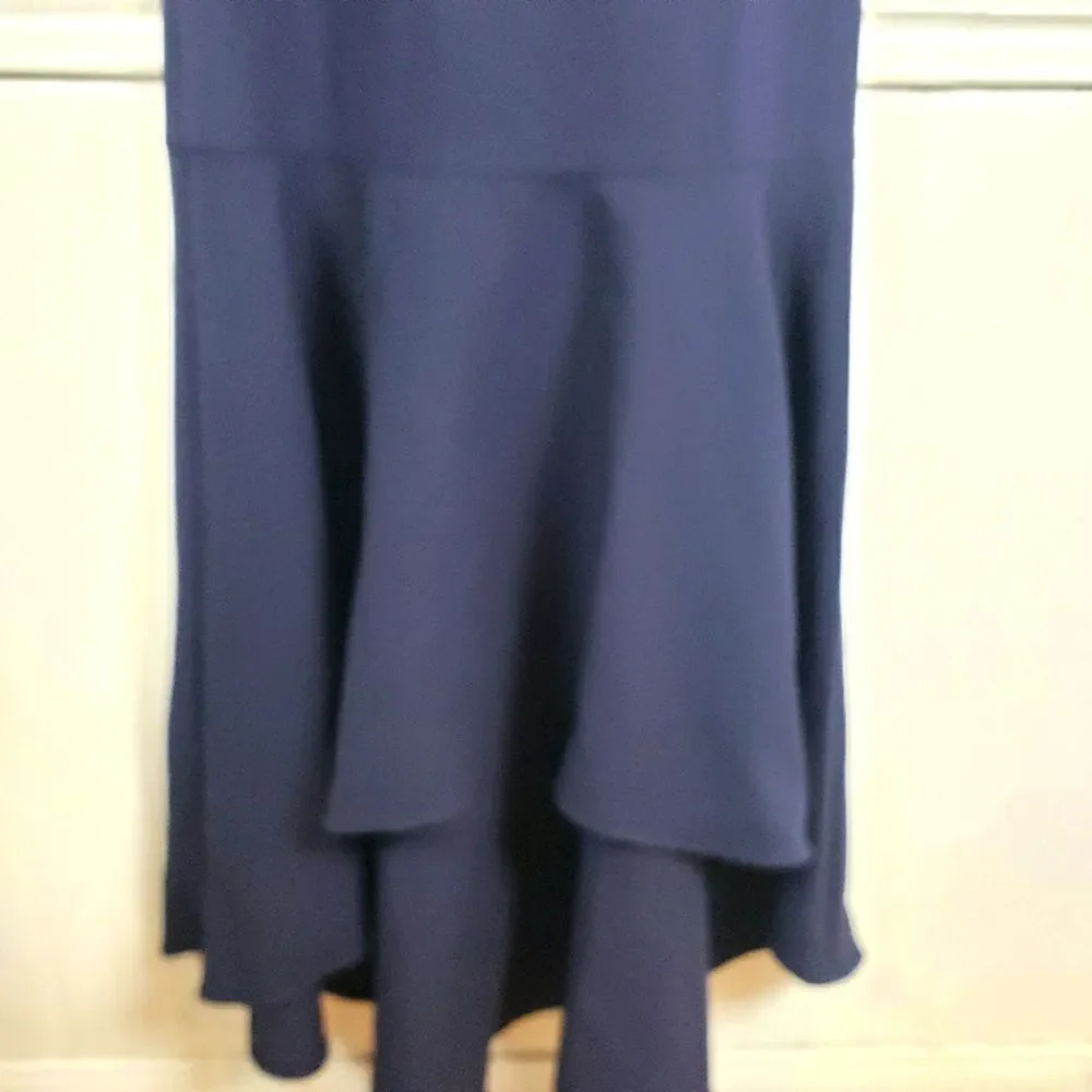 Women's NWT Likely Navy Blue Barnes Sleeveless Mermaid Ruffle Formal Dress SZ 0 - Picture 12 of 15